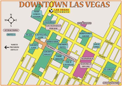 downtown las vegas map printable.